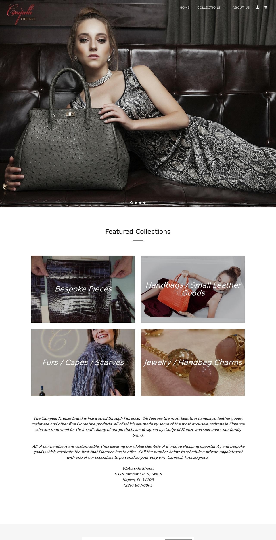 canipelli-firenze.com shopify website screenshot