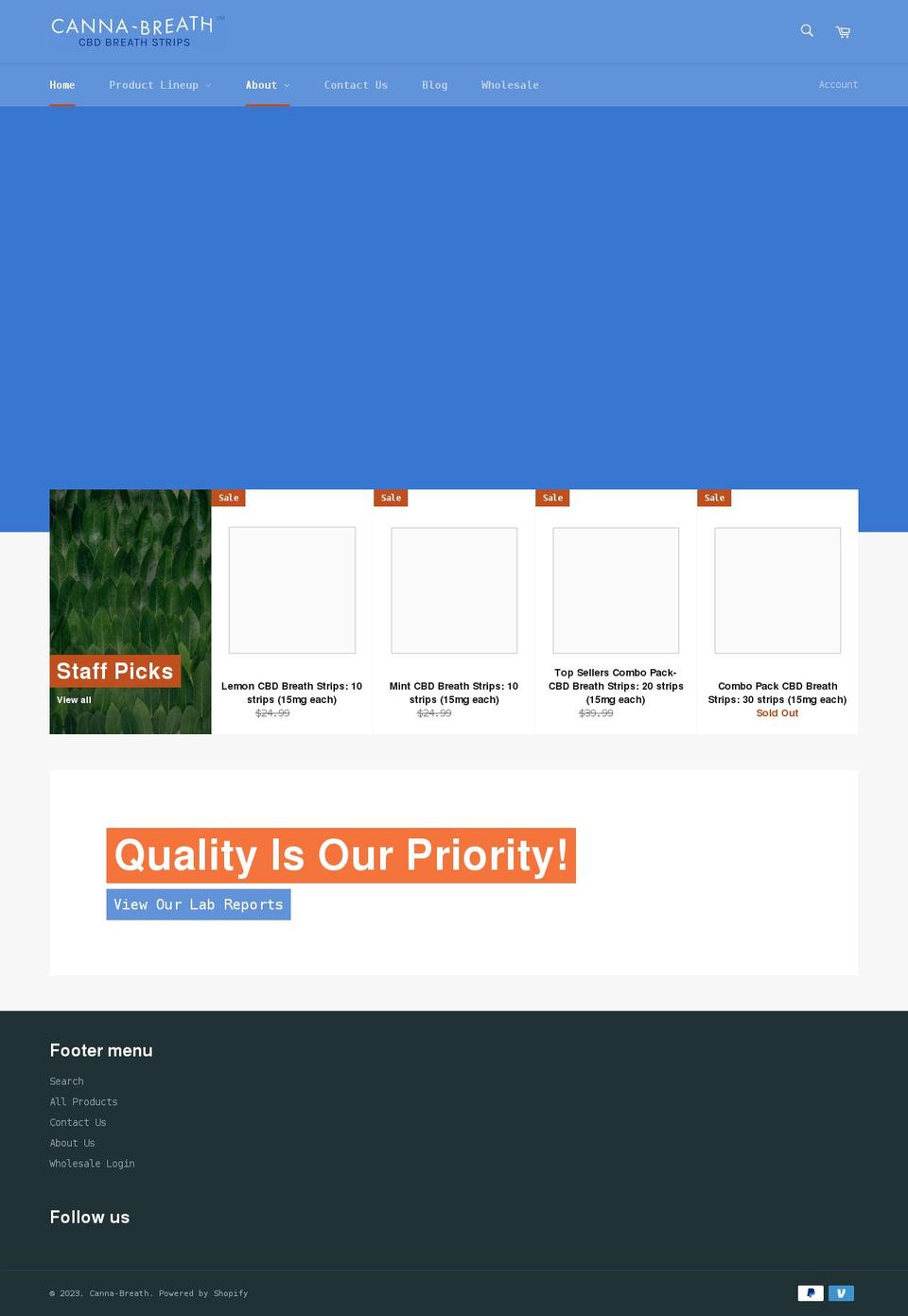 canna-breath.com shopify website screenshot