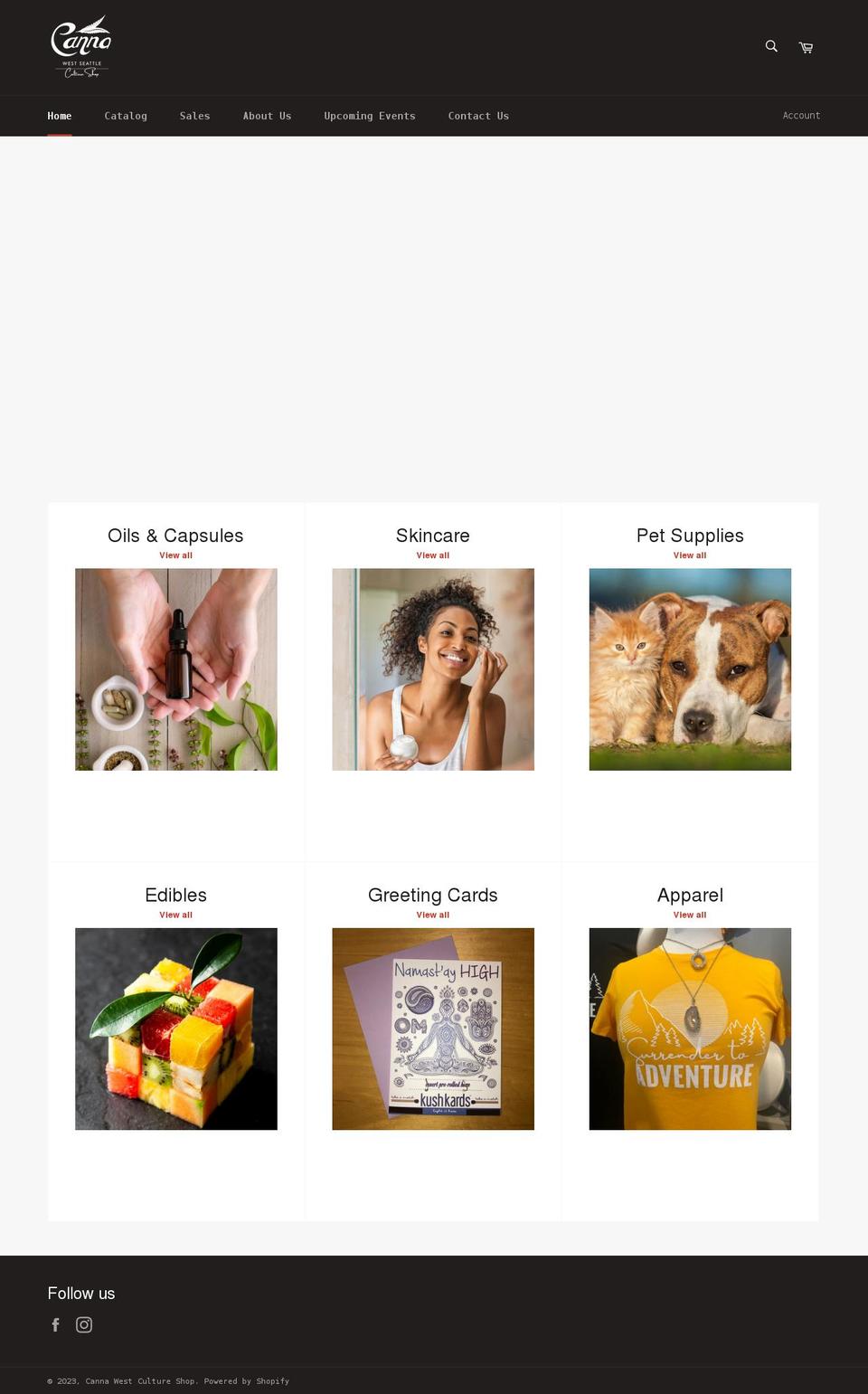 canna-west-culture-shop.myshopify.com shopify website screenshot