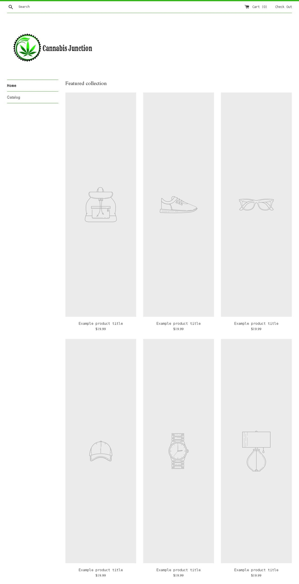 cannabisjunction.com shopify website screenshot