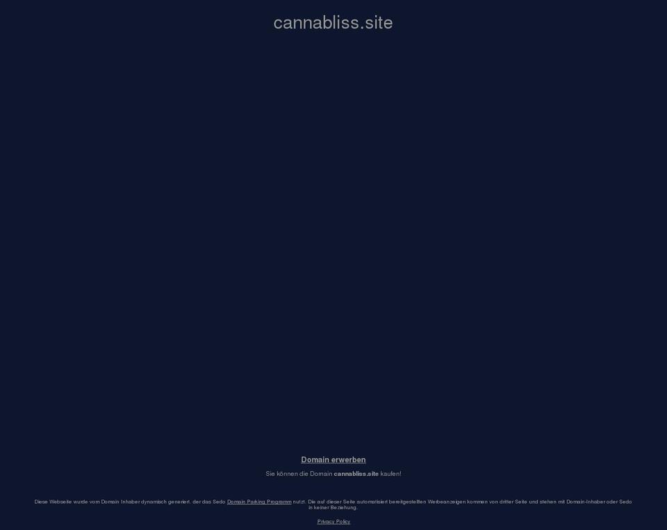 cannabliss.site shopify website screenshot