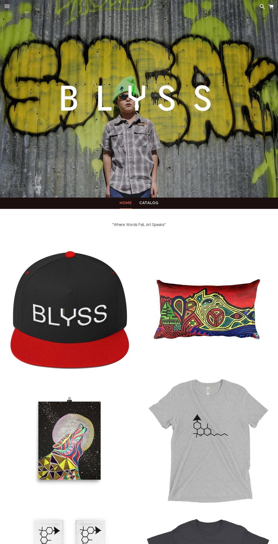 cannablyss.store shopify website screenshot