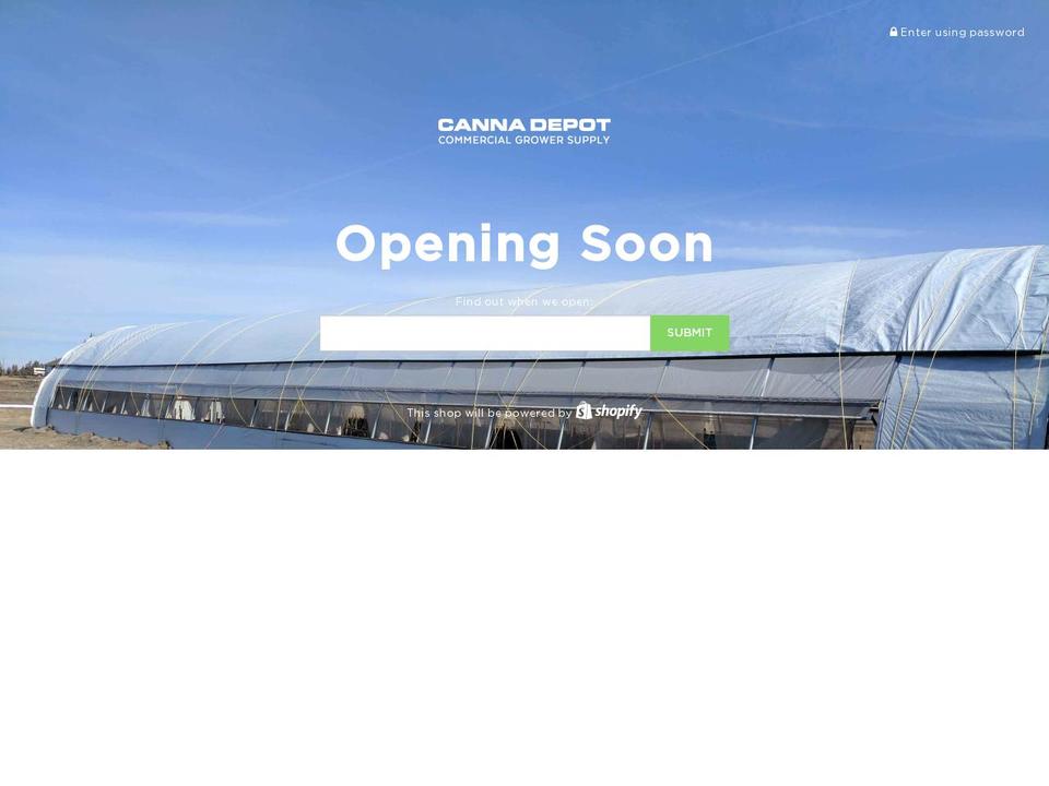 cannadepot.com — Shopify storefront screenshot