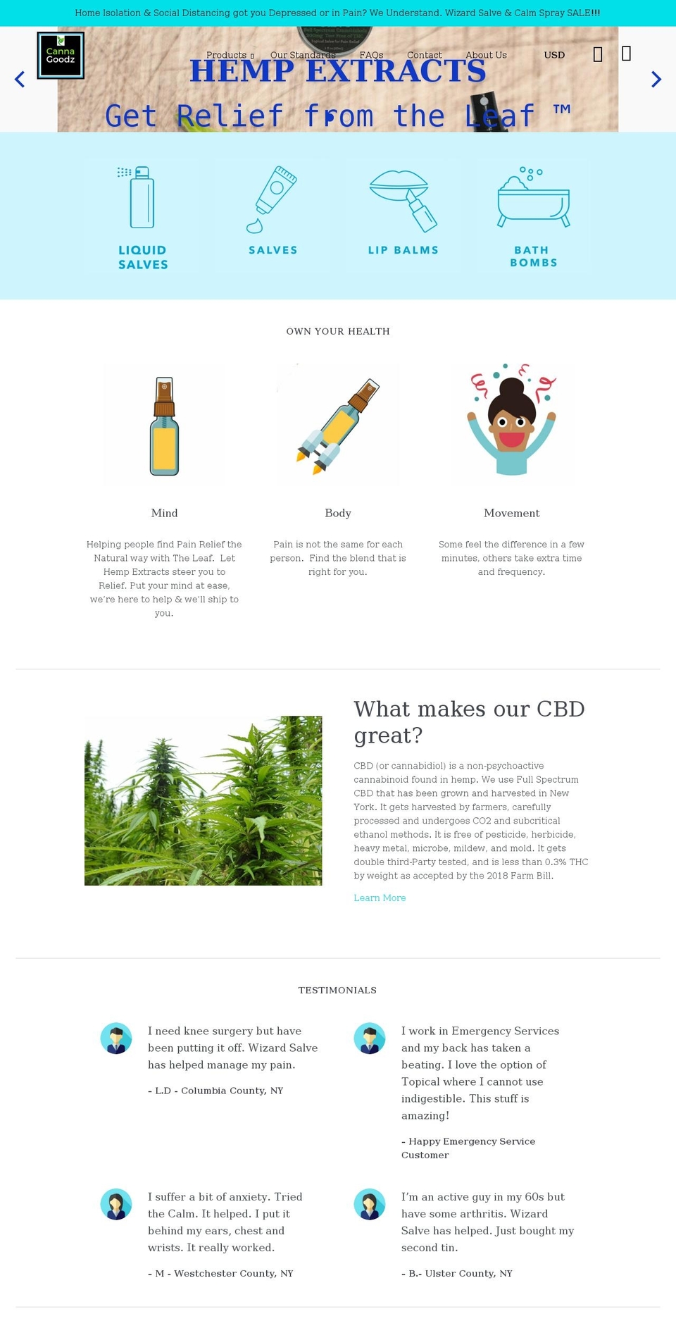 cannagoodz.com shopify website screenshot