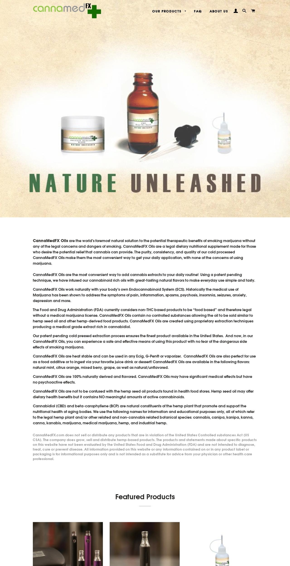 cannamedfx.com shopify website screenshot