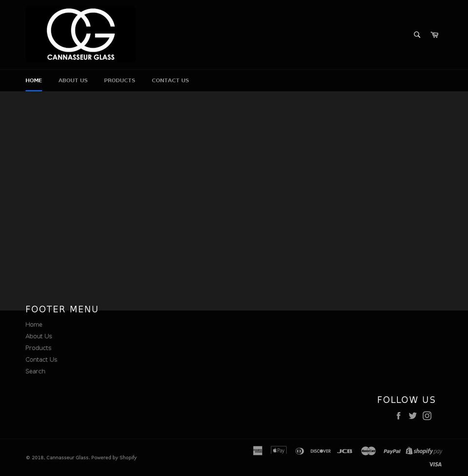 cannasseurglass.com shopify website screenshot