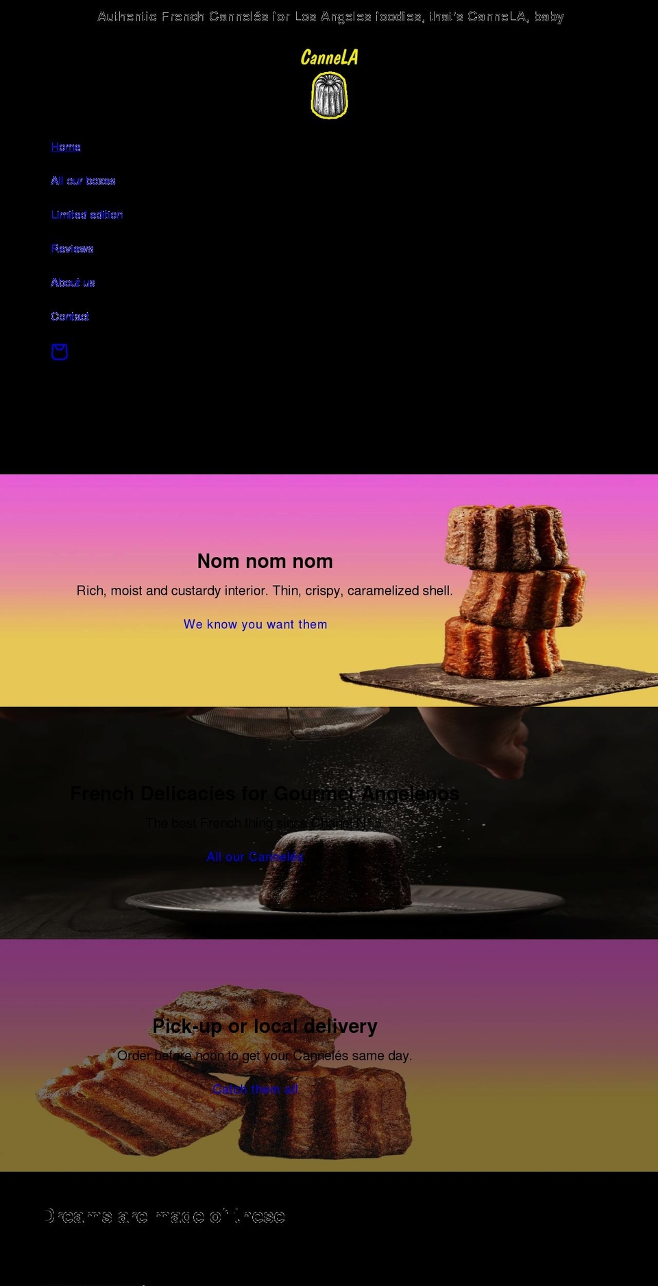 cannela.net shopify website screenshot