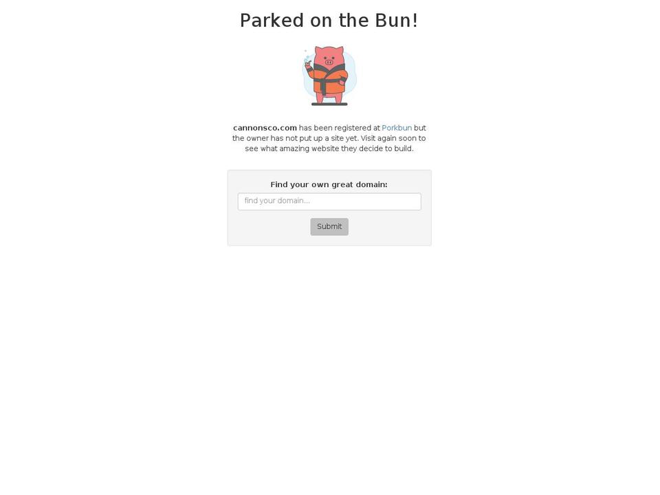cannonsco.com — Shopify storefront screenshot