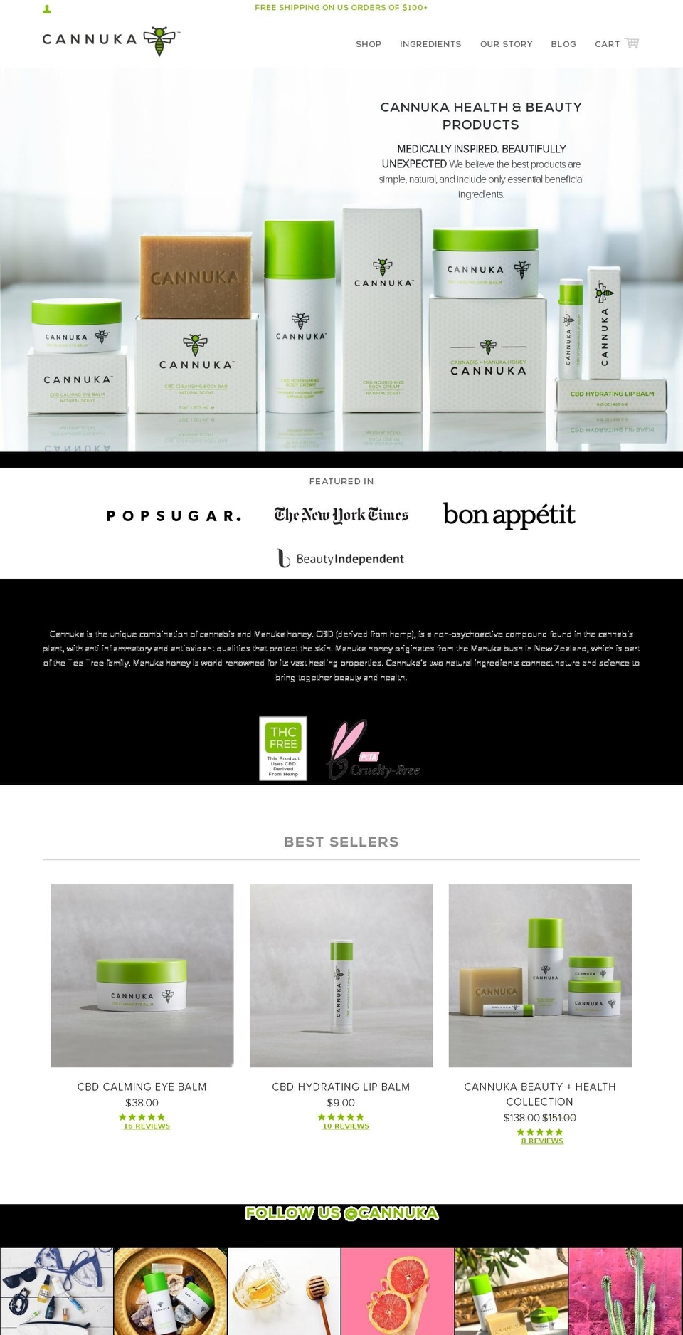 cannuka.com shopify website screenshot