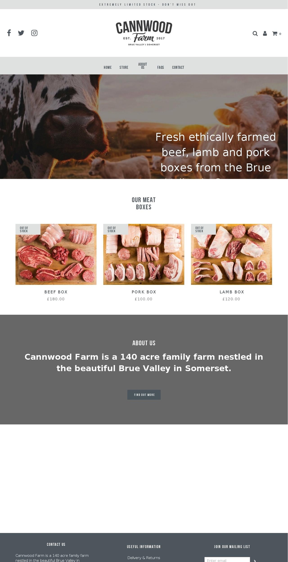 cannwoodfarm.com — Shopify storefront screenshot