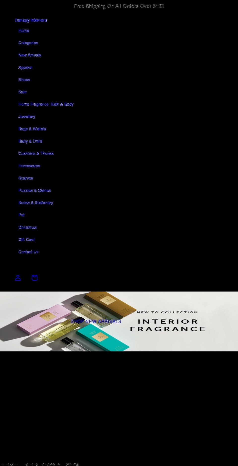 canopyinteriors.com.au shopify website screenshot