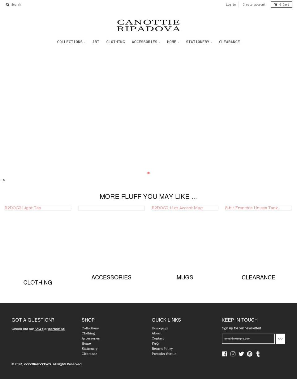 canottieripadova.com shopify website screenshot