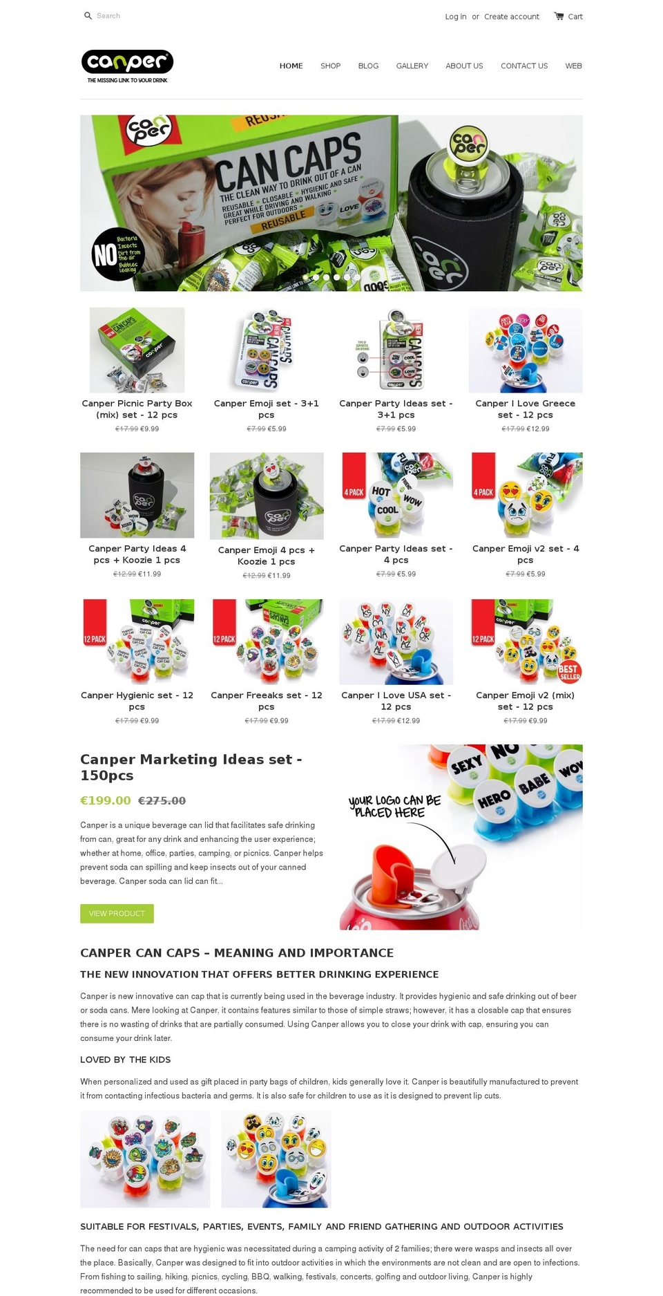 canper-shop.com — Shopify storefront screenshot