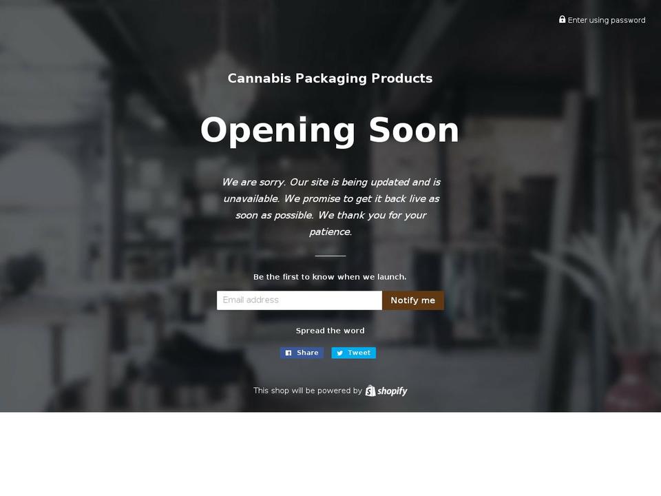 canpkg.com shopify website screenshot