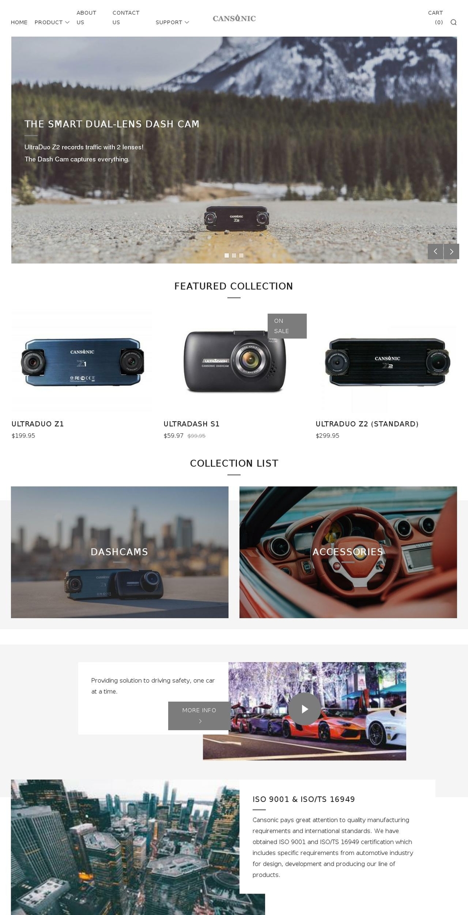 cansonic.com — Shopify storefront screenshot