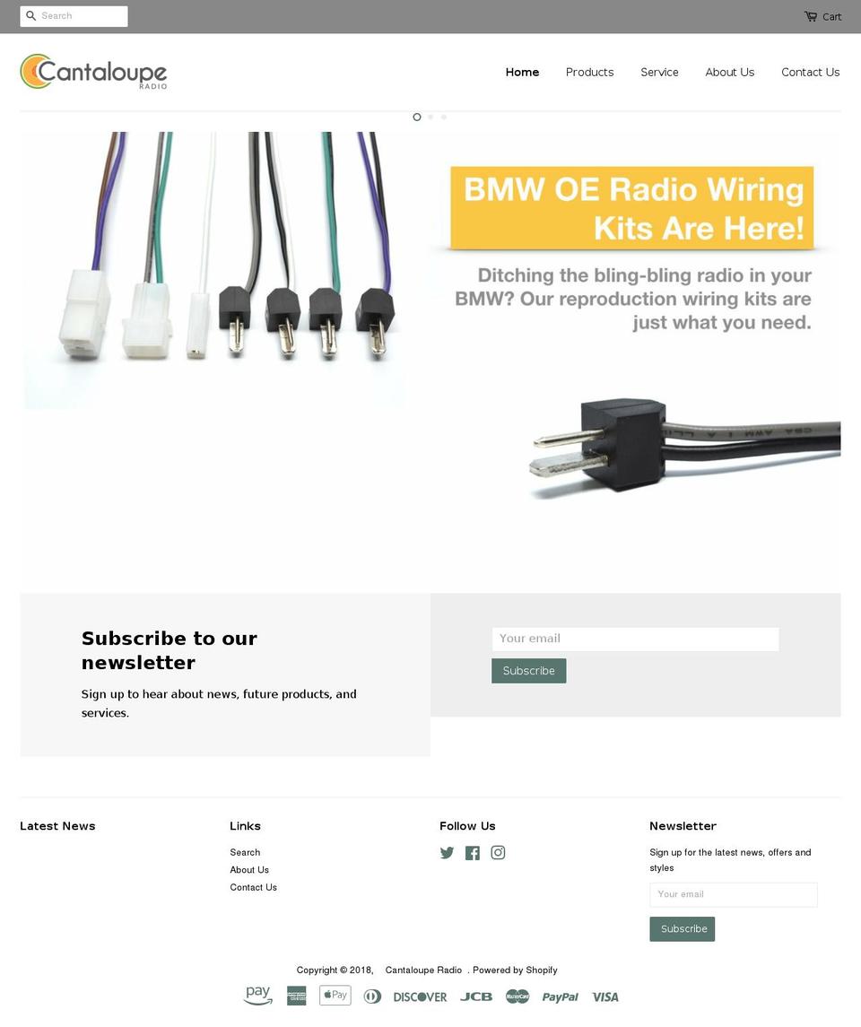 cantalouperadio.com — Shopify storefront screenshot