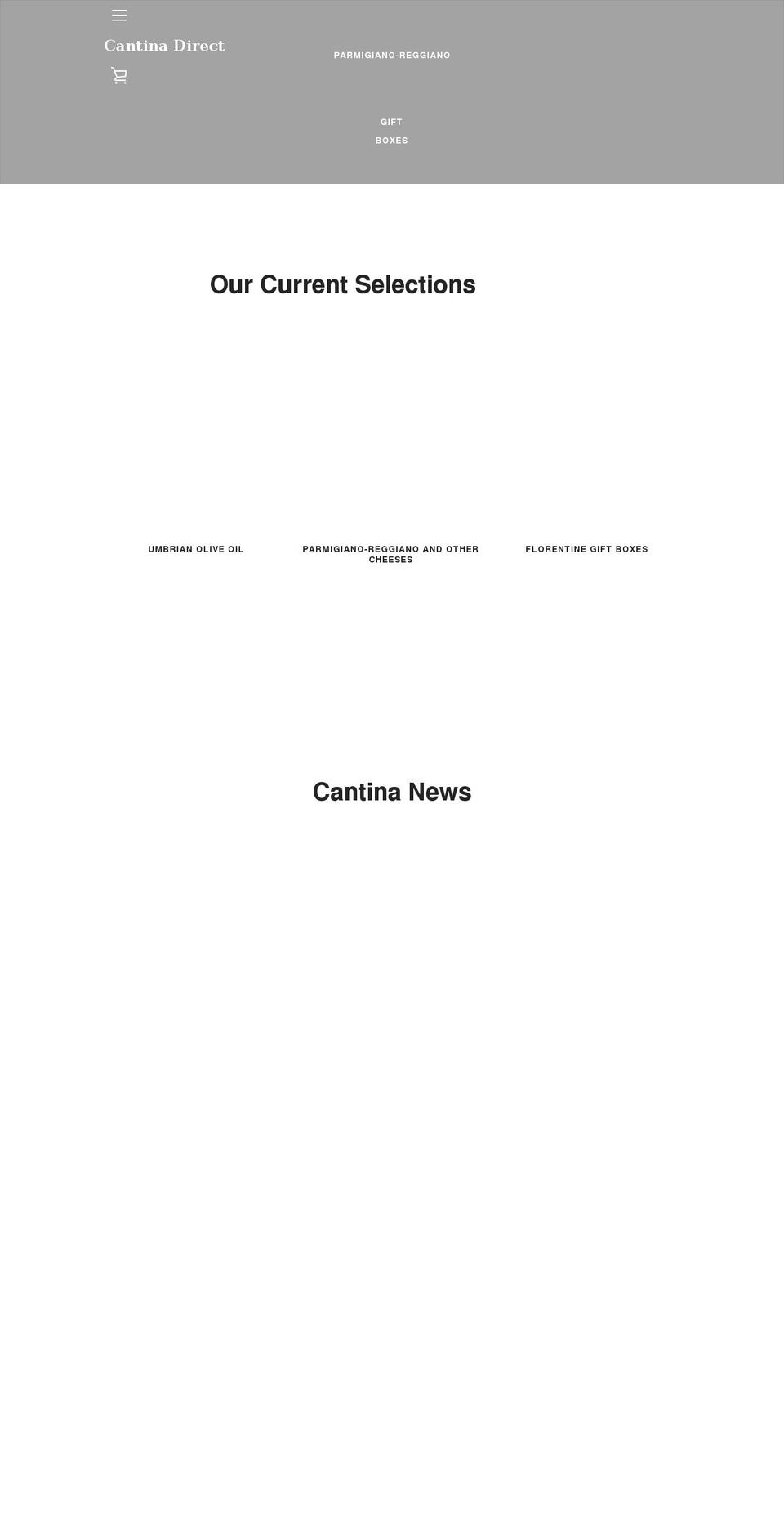 cantinadirect.com shopify website screenshot