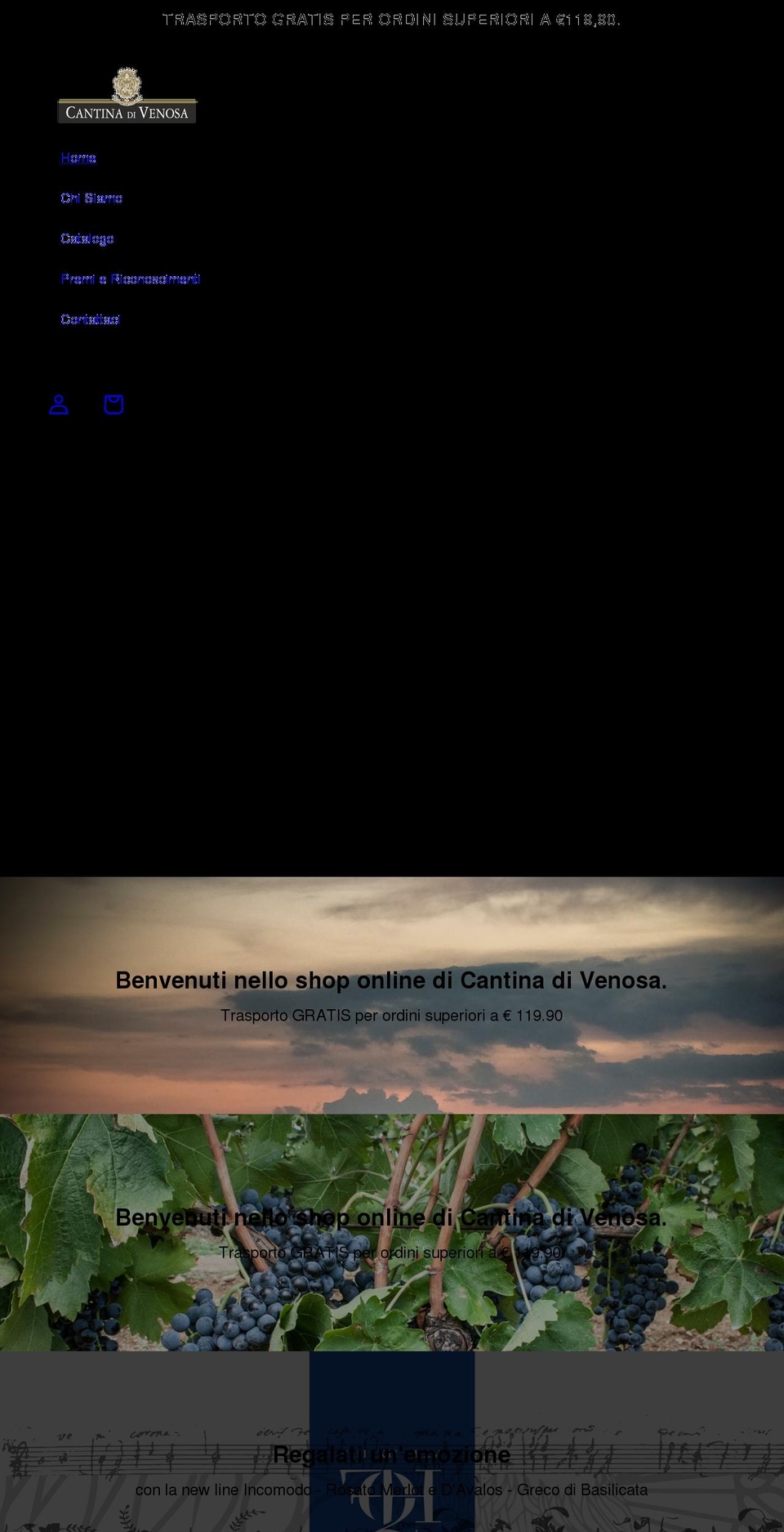 cantinadivenosa.shop shopify website screenshot