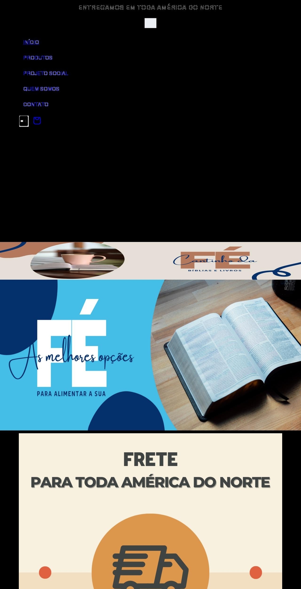 cantinhodafe.com shopify website screenshot
