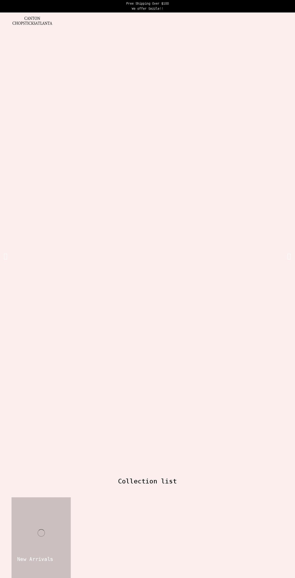 cantonchopsticksatlanta.com shopify website screenshot