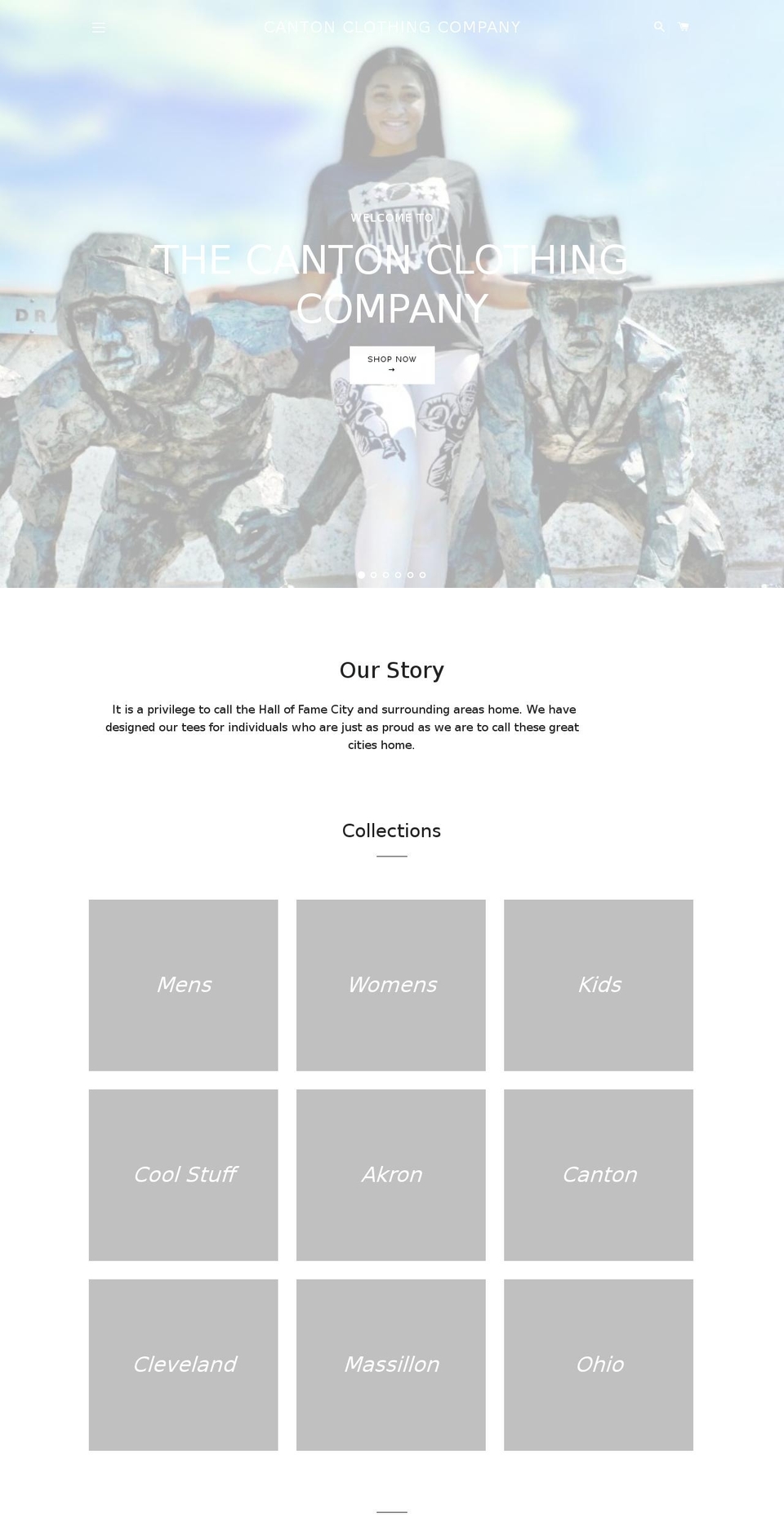 cantonclothingcompany.com — Shopify storefront screenshot