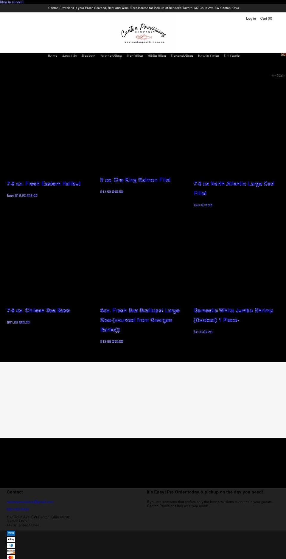 cantonprovisions.com shopify website screenshot