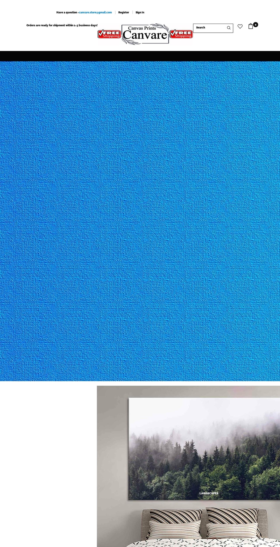 canvare.com shopify website screenshot