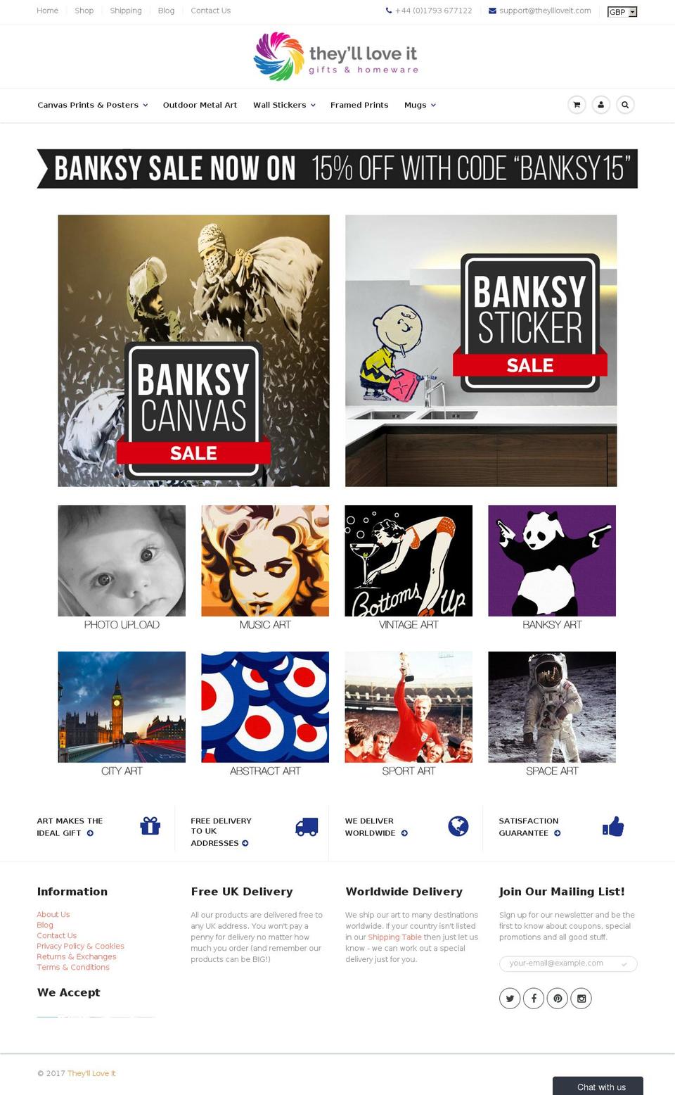 canvasartrocks.com shopify website screenshot