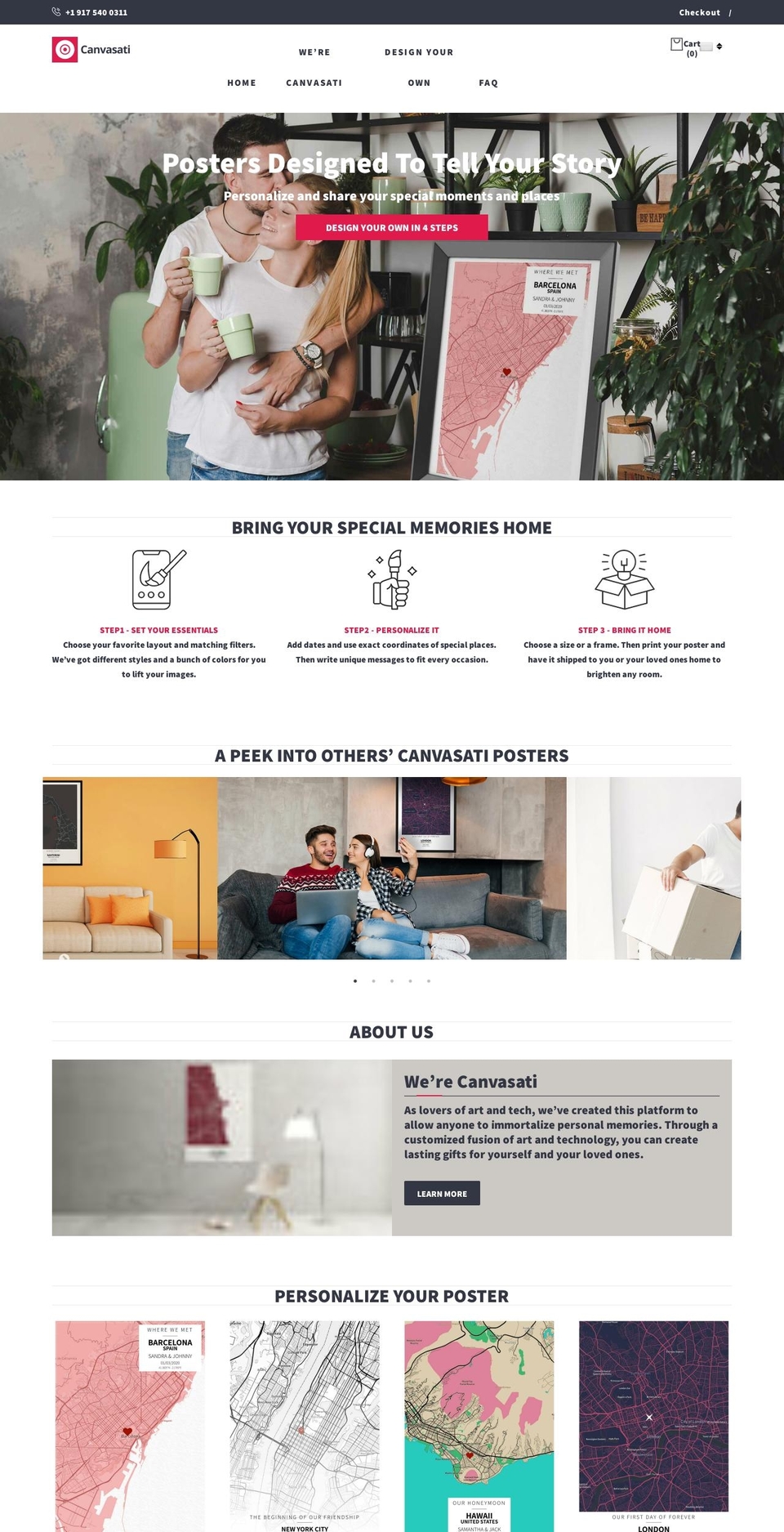 canvasati.com shopify website screenshot