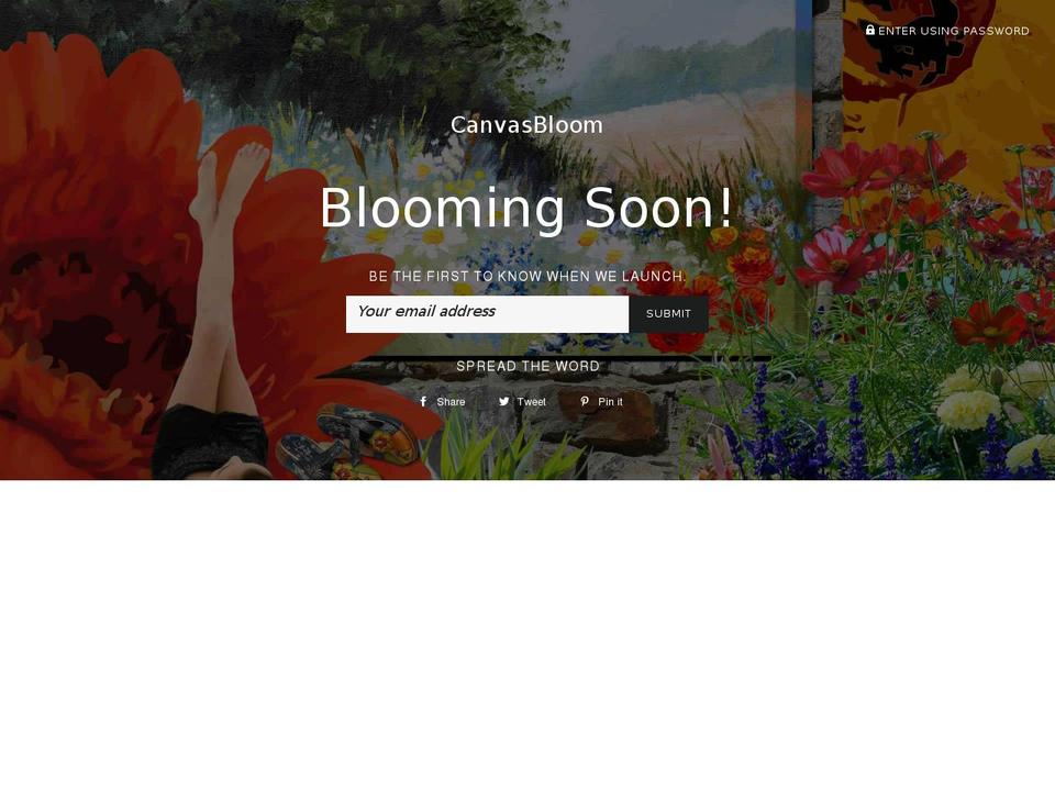 canvasbloom.com — Shopify storefront screenshot