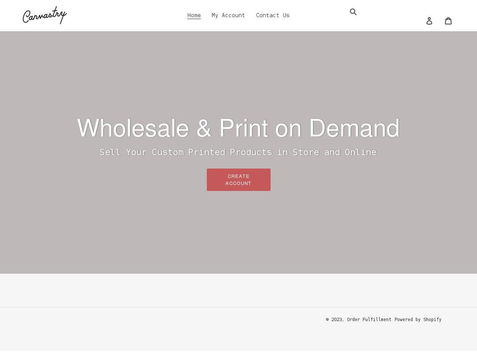canvastrypod.com shopify website screenshot
