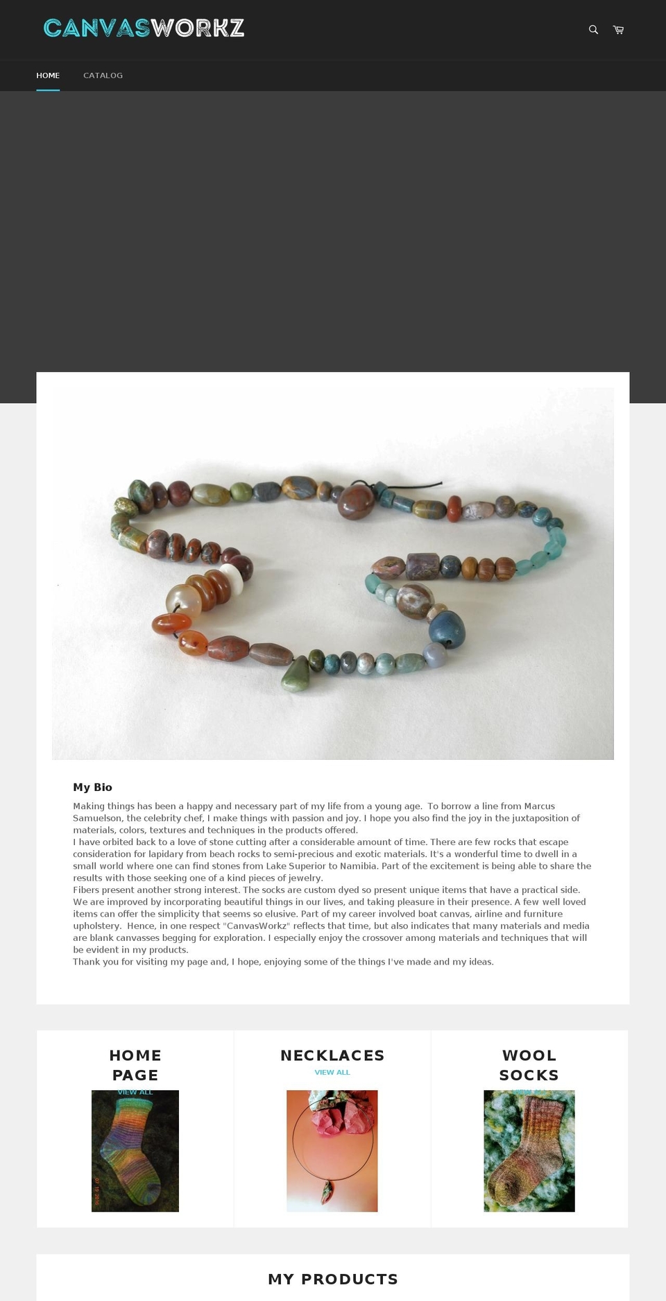 canvasworkz.com — Shopify storefront screenshot