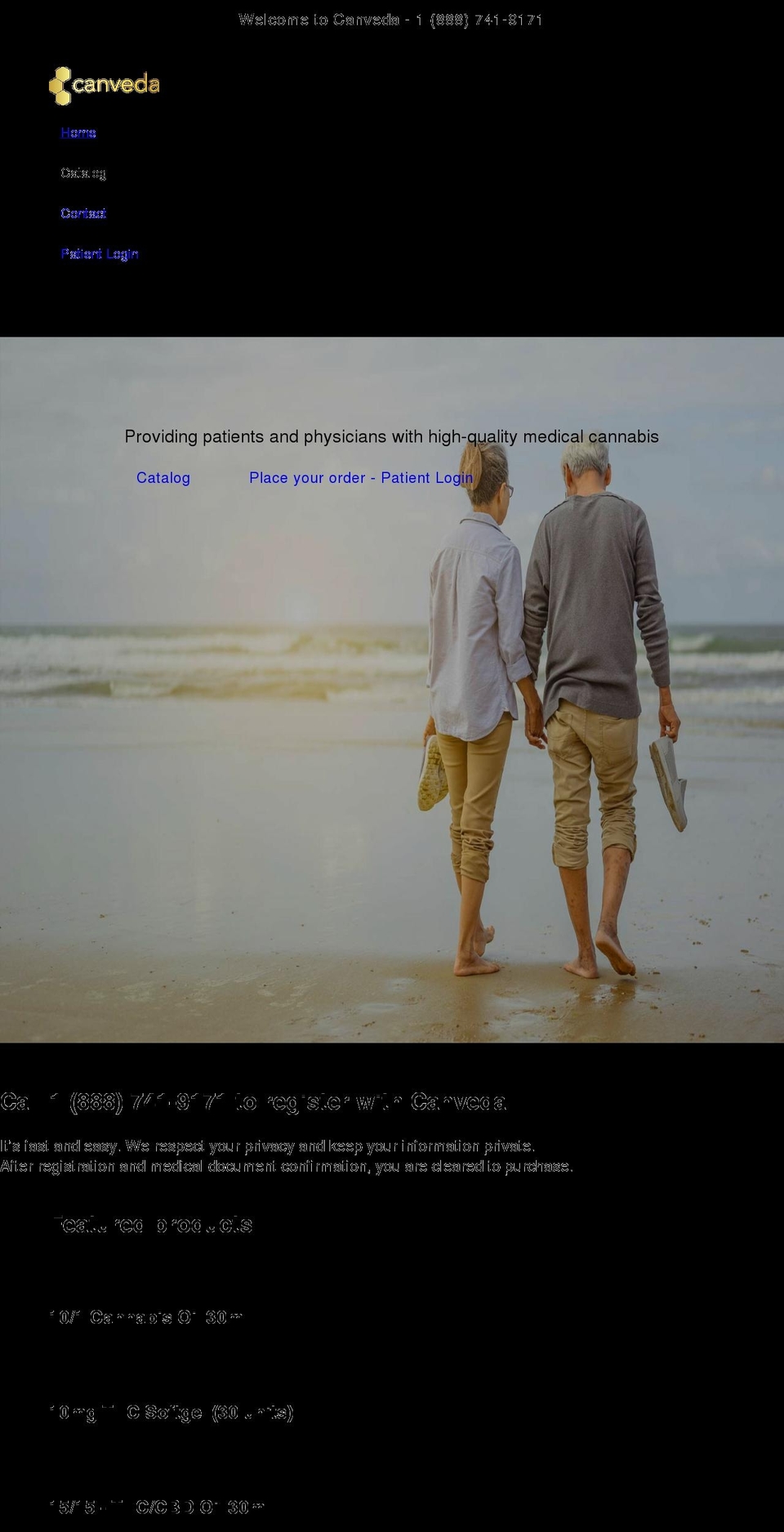 canveda.ca shopify website screenshot