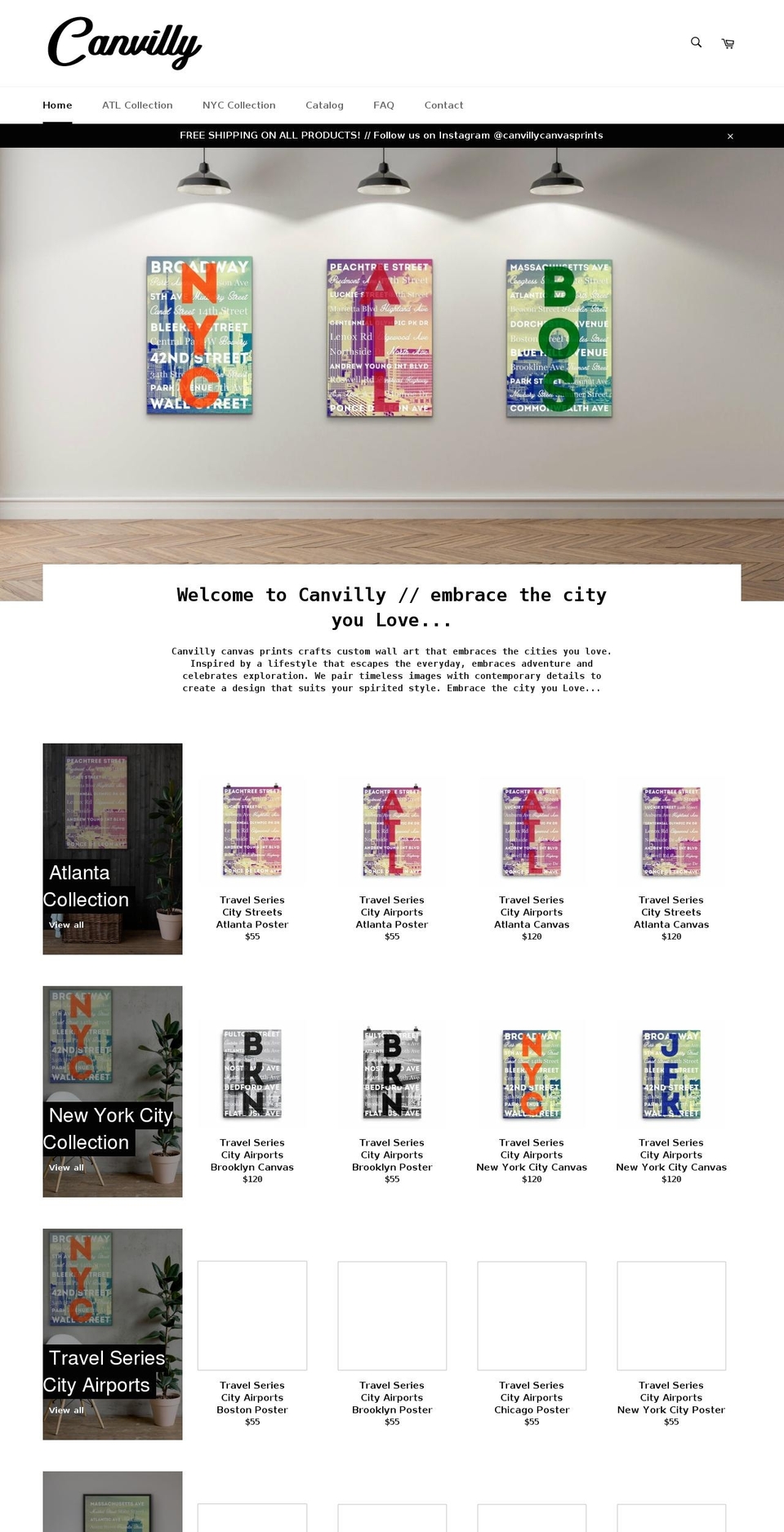 canvilly.com shopify website screenshot