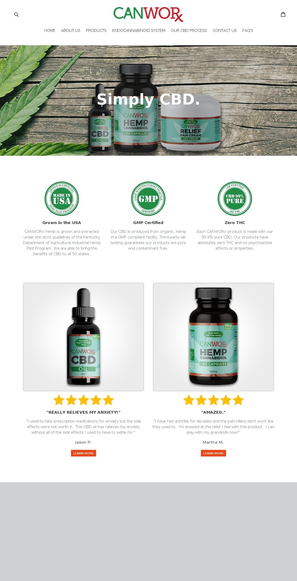 canworx.com — Shopify storefront screenshot