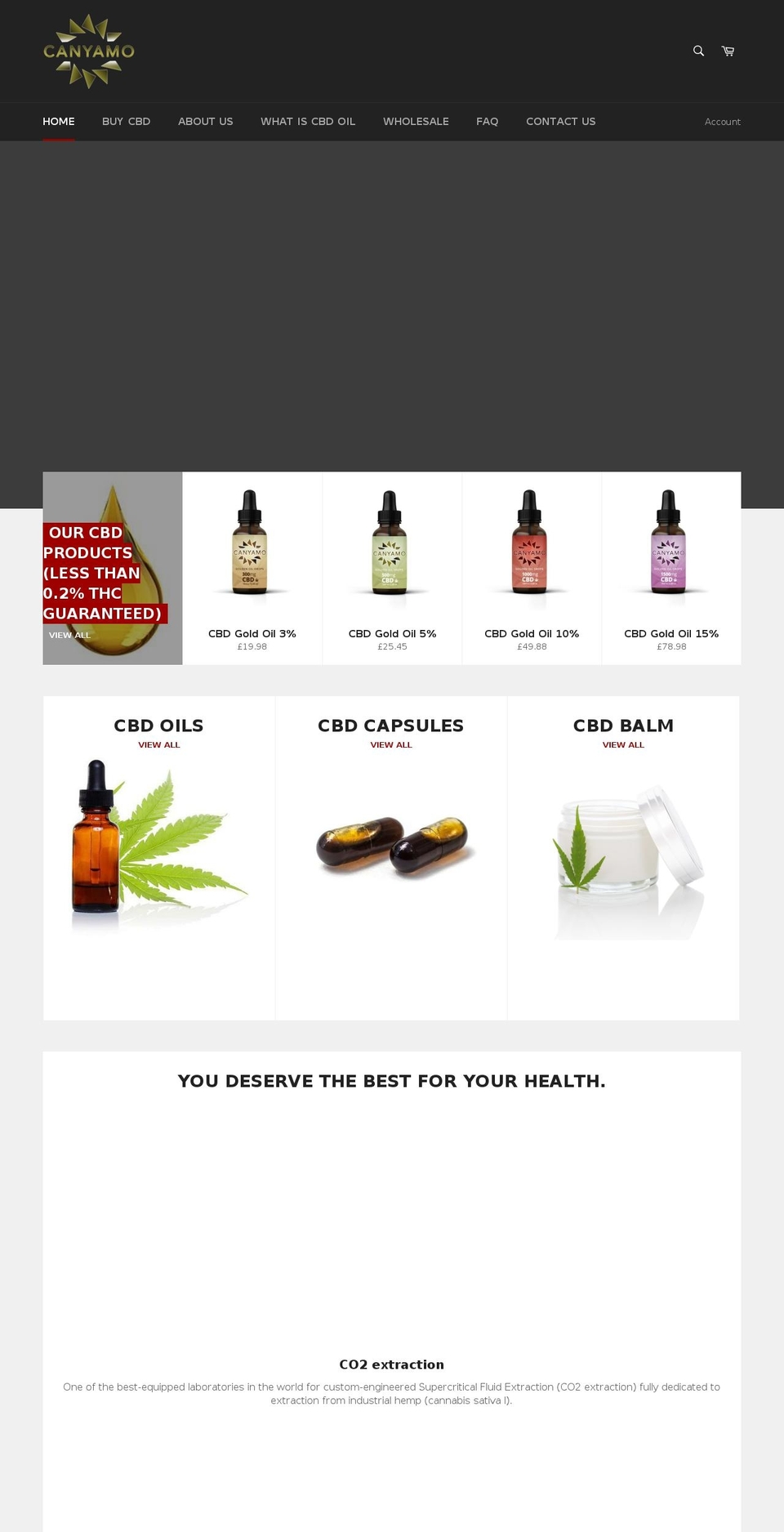 canyamo.com shopify website screenshot
