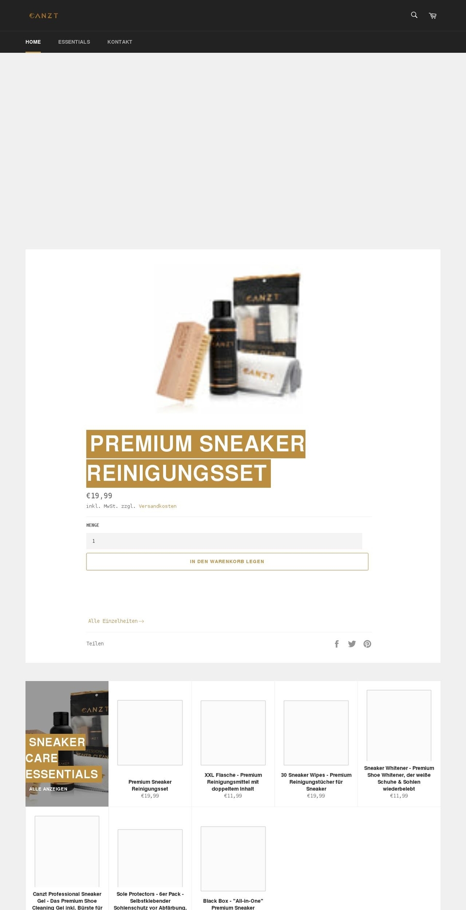 canzt.com shopify website screenshot