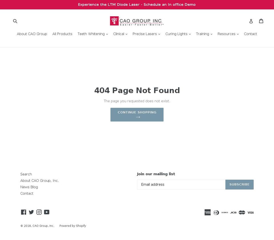 caoveterinary.com — Shopify storefront screenshot