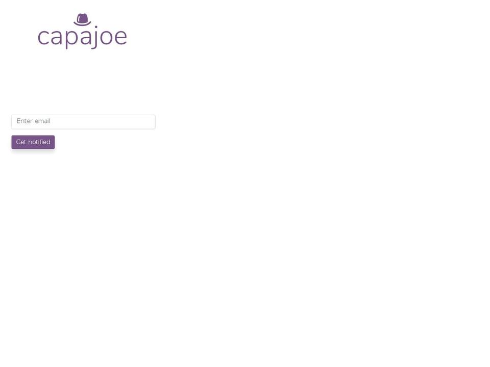 capajoe.com — Shopify storefront screenshot