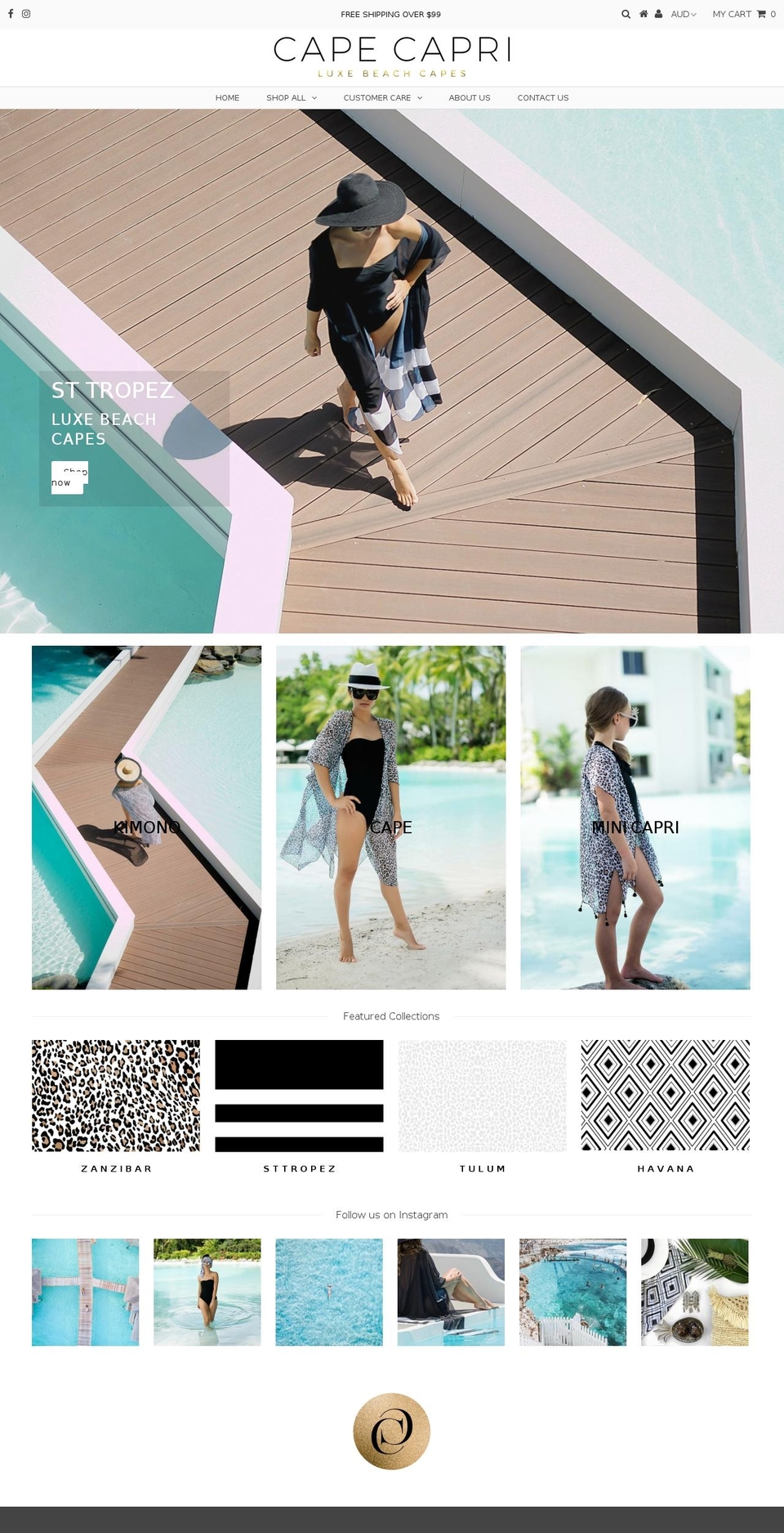 capecapri.com — Shopify storefront screenshot