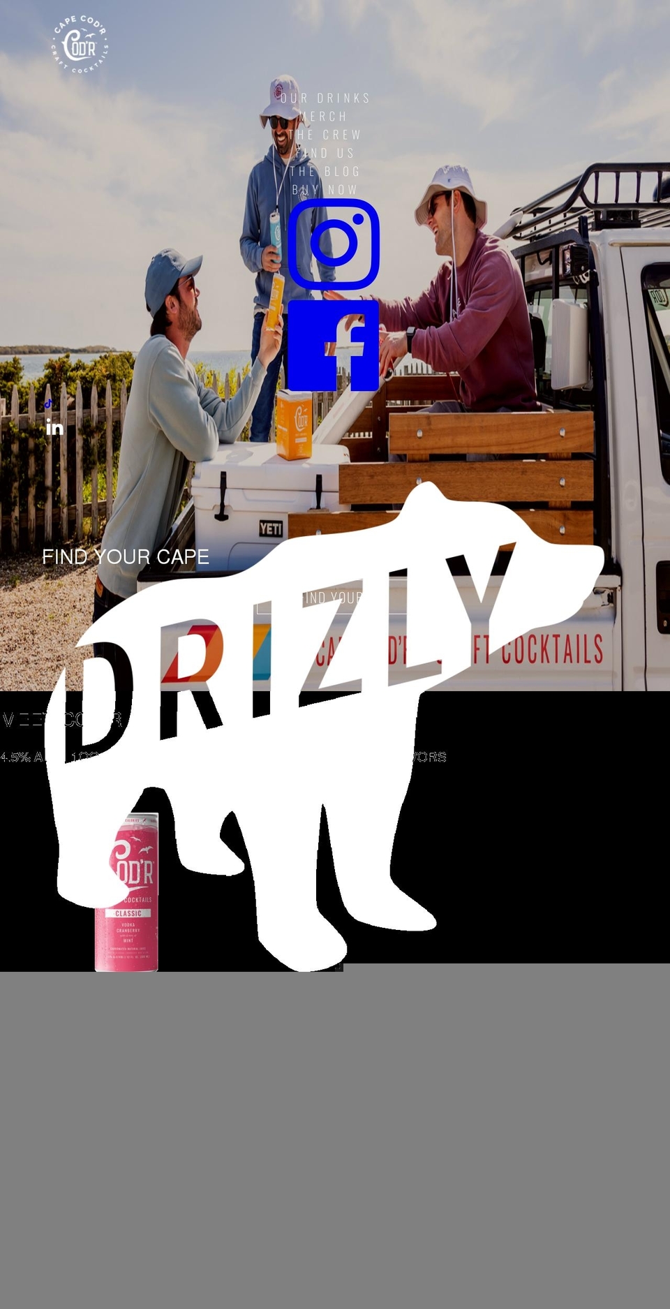 capecodr.com shopify website screenshot