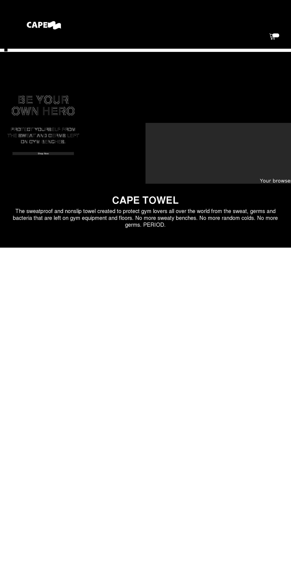 capegym.com shopify website screenshot