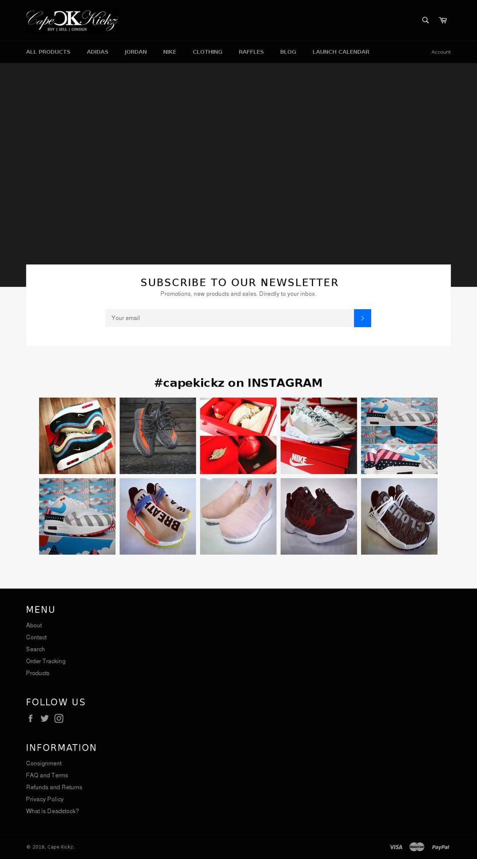 capekickz.com shopify website screenshot