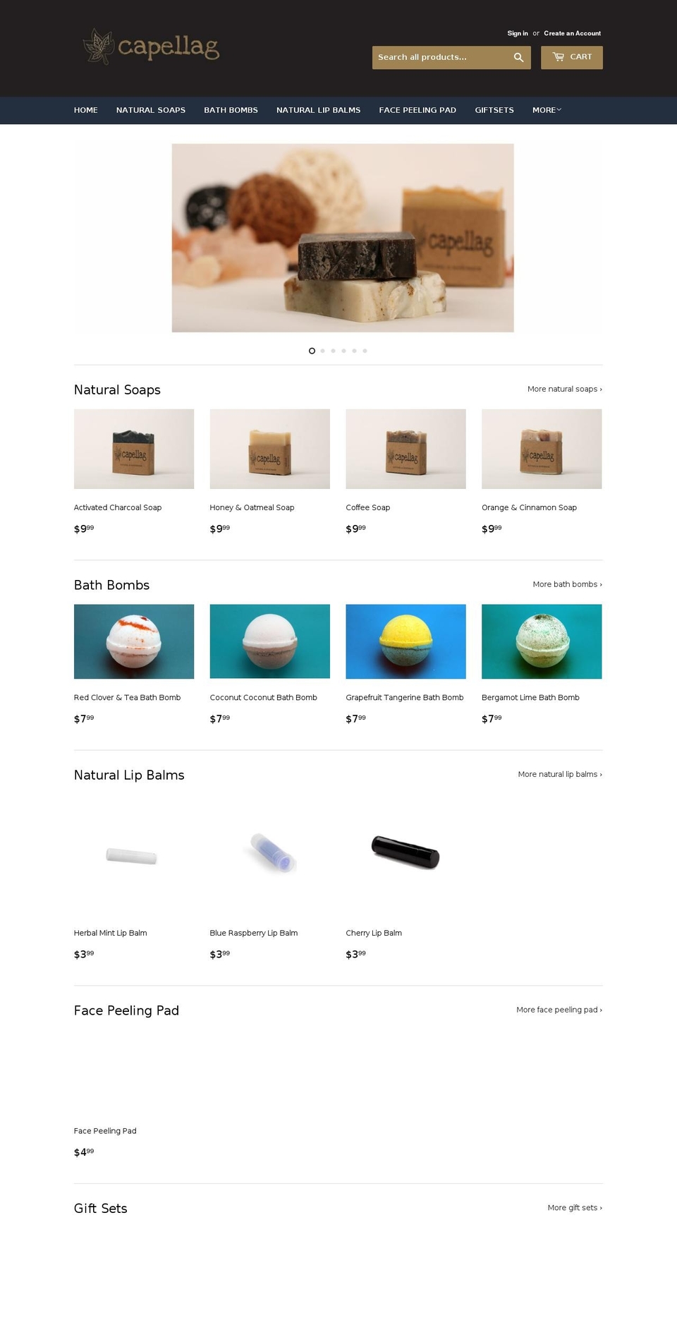 AG Shopify theme site example capellag.com