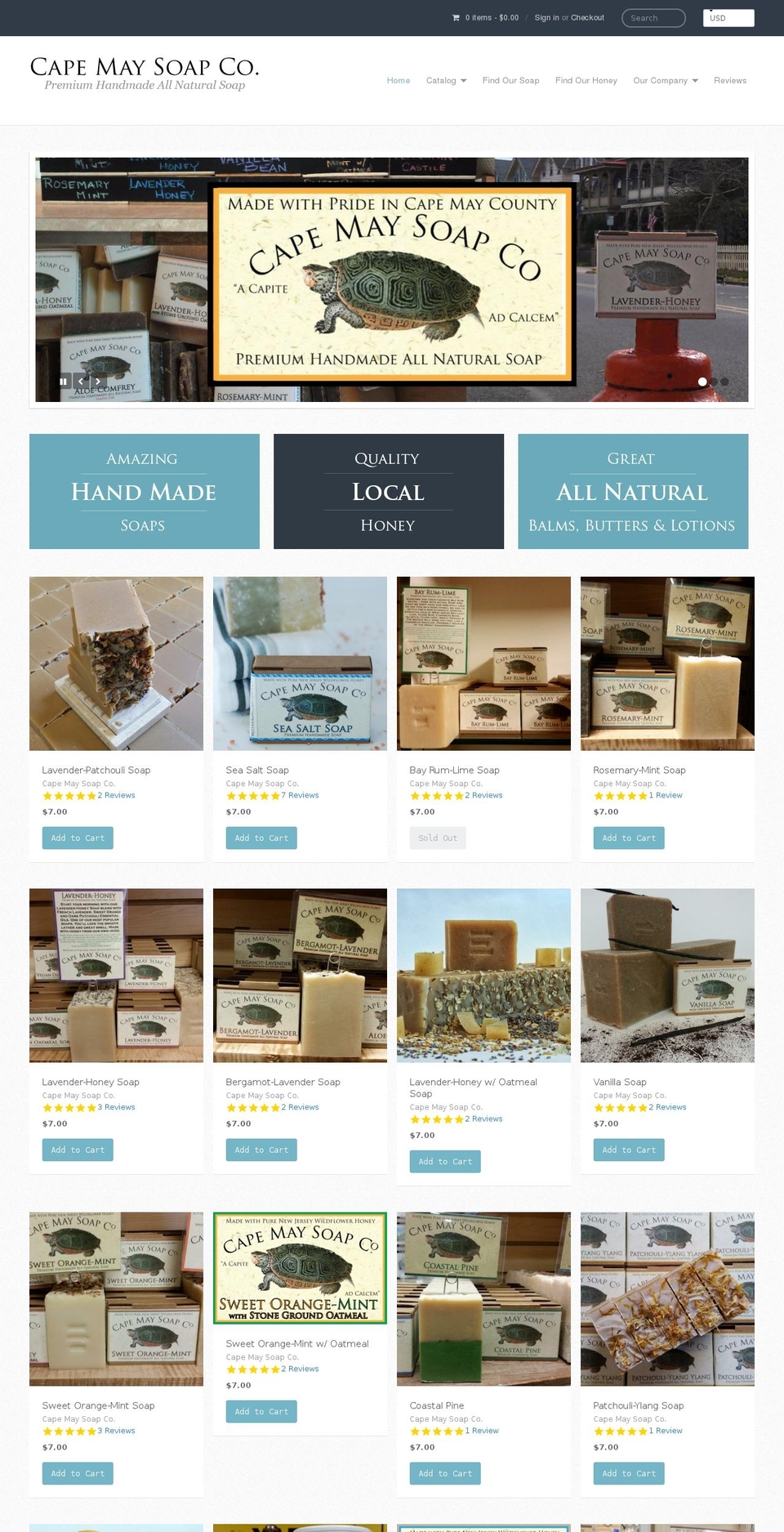 Copy of Providence 4.6.1 for Desktop Shopify theme site example capemaysoap.com