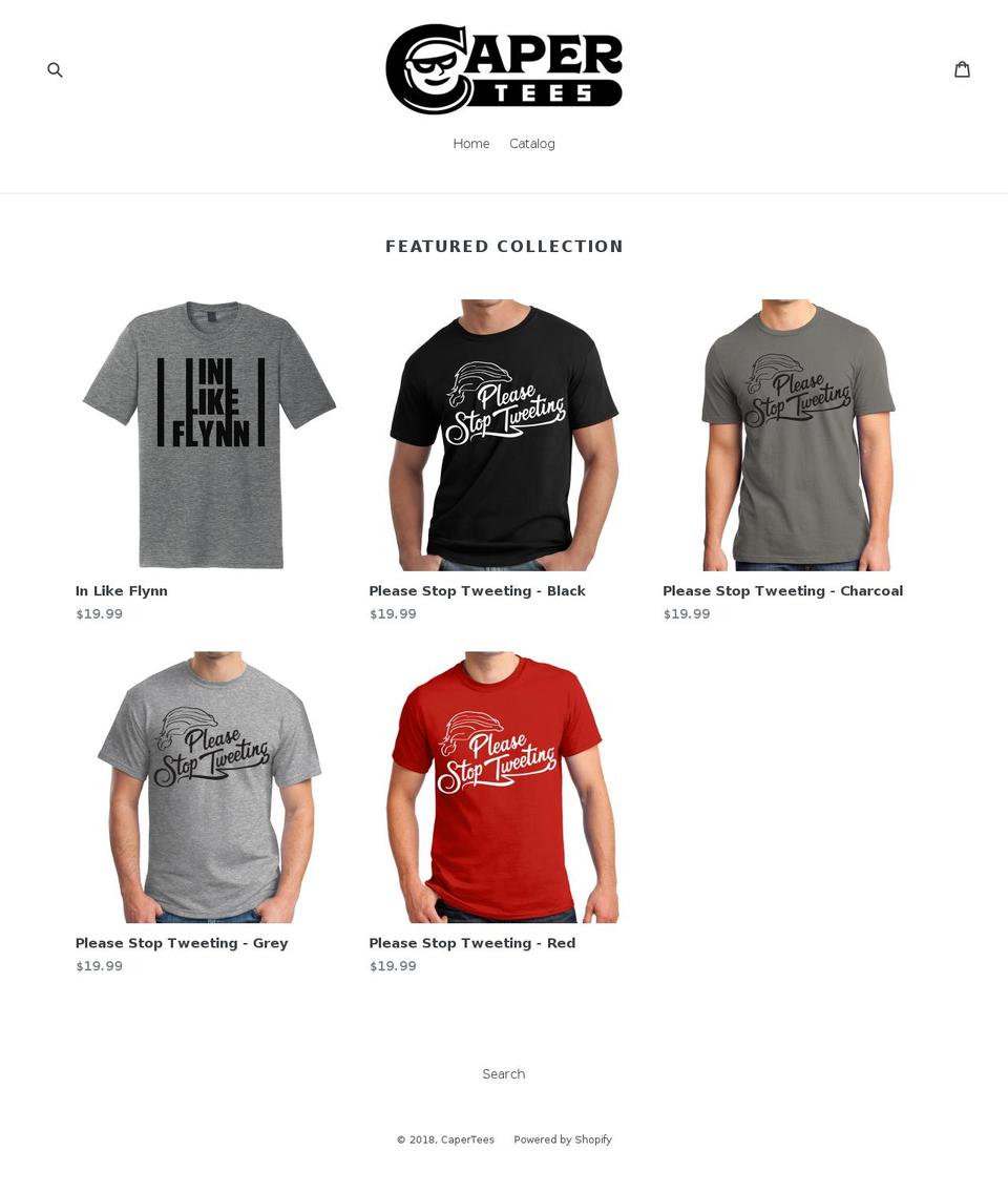 capertees.com — Shopify storefront screenshot