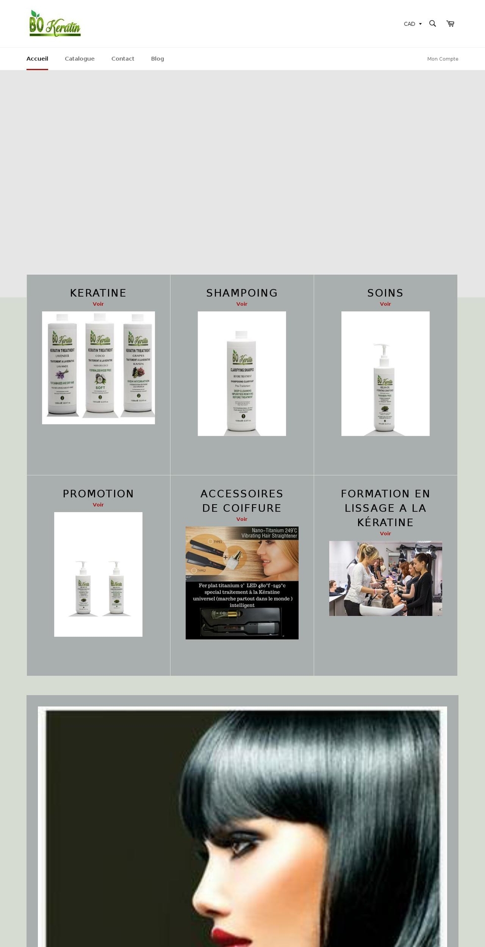 capillairekeratine.com shopify website screenshot