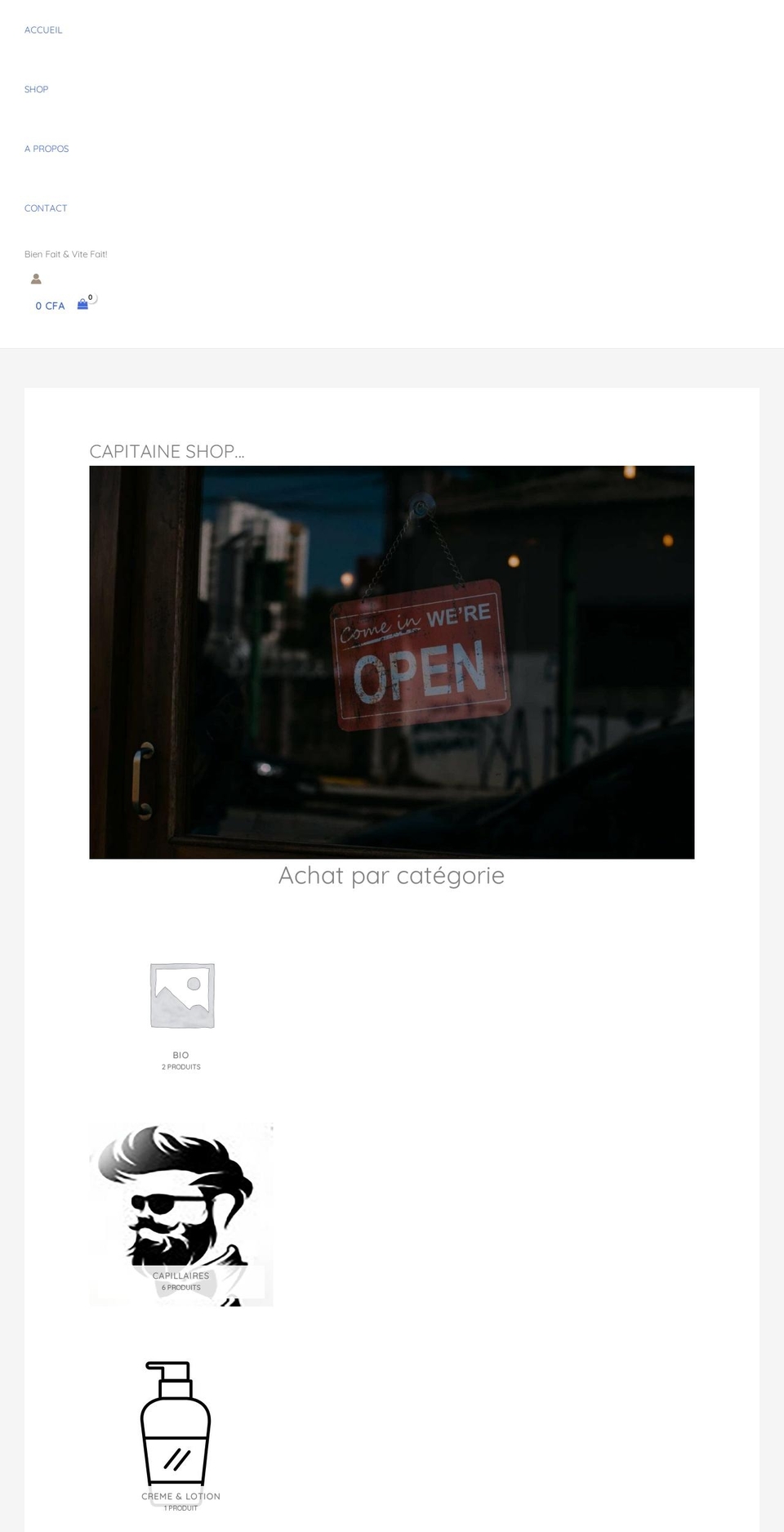 capitaineshop.com — Shopify storefront screenshot
