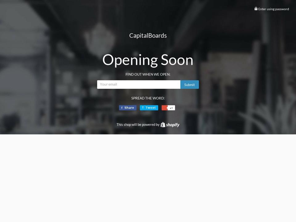 capitalboards.myshopify.com shopify website screenshot