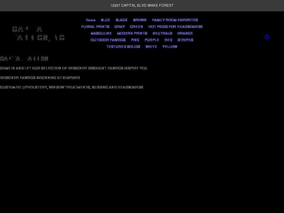capitalfabricsinc.com shopify website screenshot